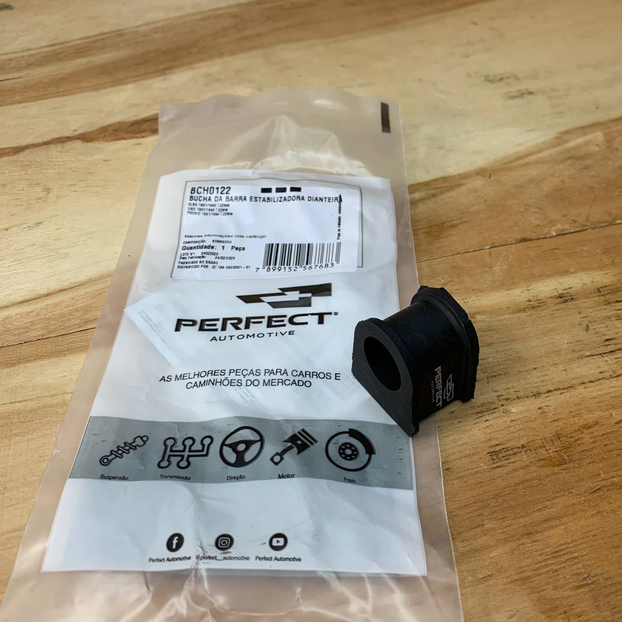 GOMA DE BARRA ESTABILIZADORA HUECO GRANDE