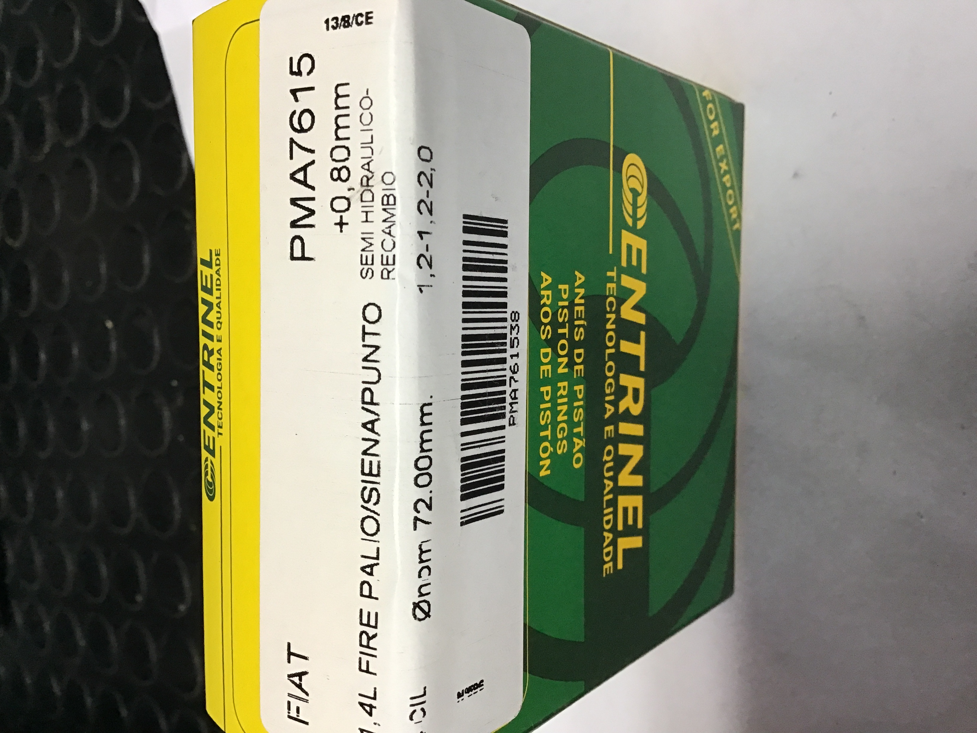 JUEGO DE ANILLOS DE PISTON 8/10 72,80 mm CARBÓN-CARBON